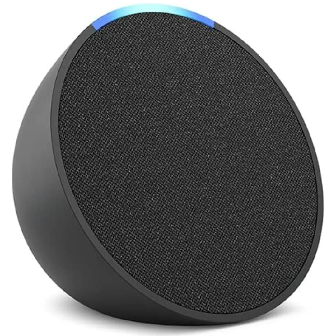 Echo Pop | Smart Speaker Compacto com Som Potente e Alexa Integrada | Cor preto
