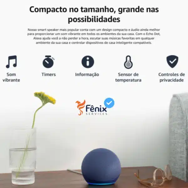 Alexa Echo Dot 5ª Geração | Melhor Som de Todos os Tempos | Cor Azul - Image 2