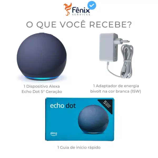 Alexa Echo Dot 5ª Geração | Melhor Som de Todos os Tempos | Cor Azul - Image 5